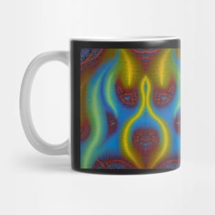 Multicolored Fractal - Face Mug